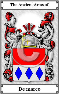 De marco Family Crest Download (JPG)  Book Plated - 150 DPI